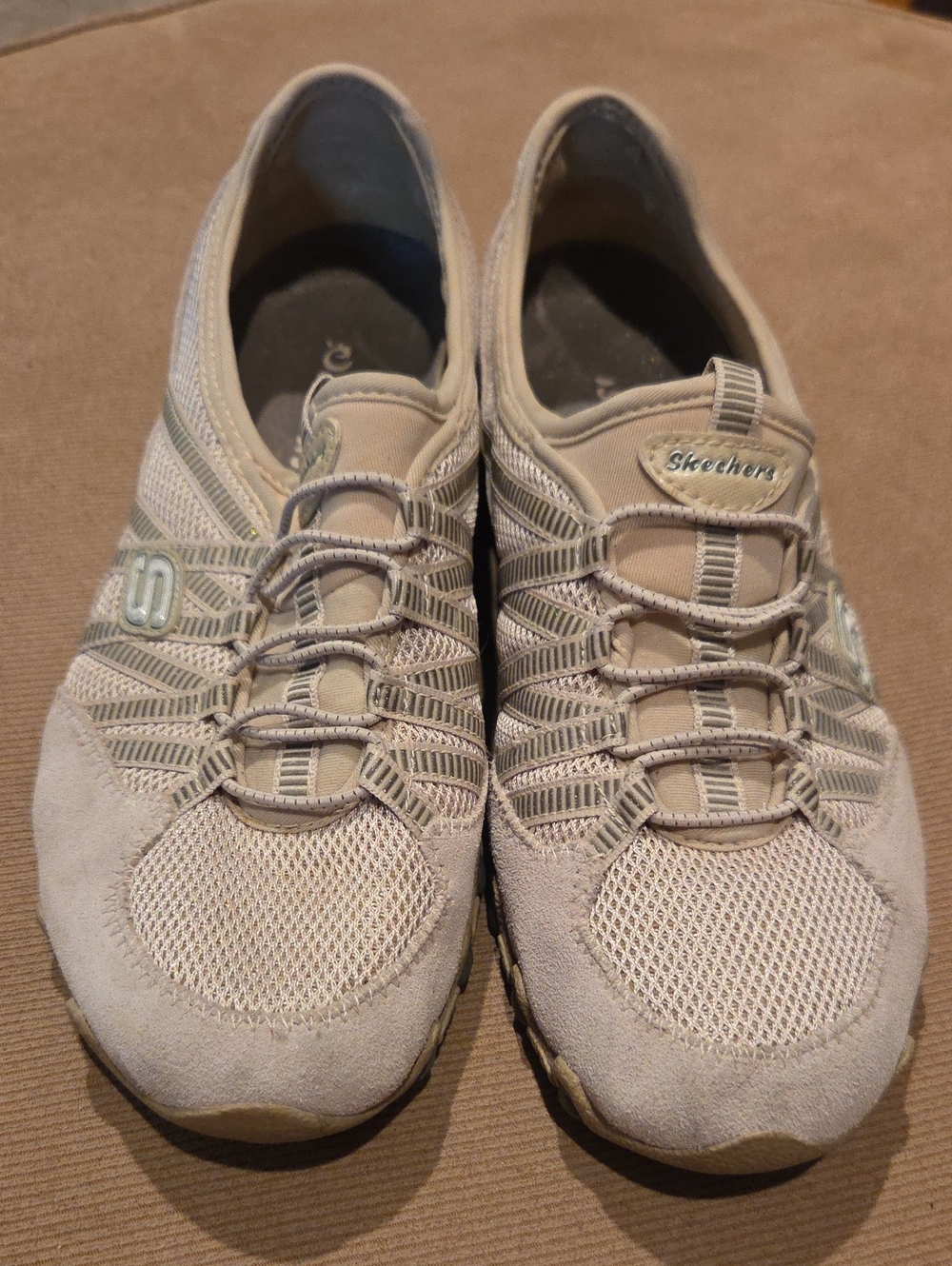 Skechers Women's Slip-On Sneakers in Light Taupe Size 8.5